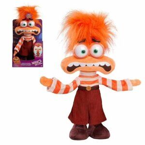 Brand New Disney and Pixar Inside Out 2 Shaking with Anxiety Feature Plush.
